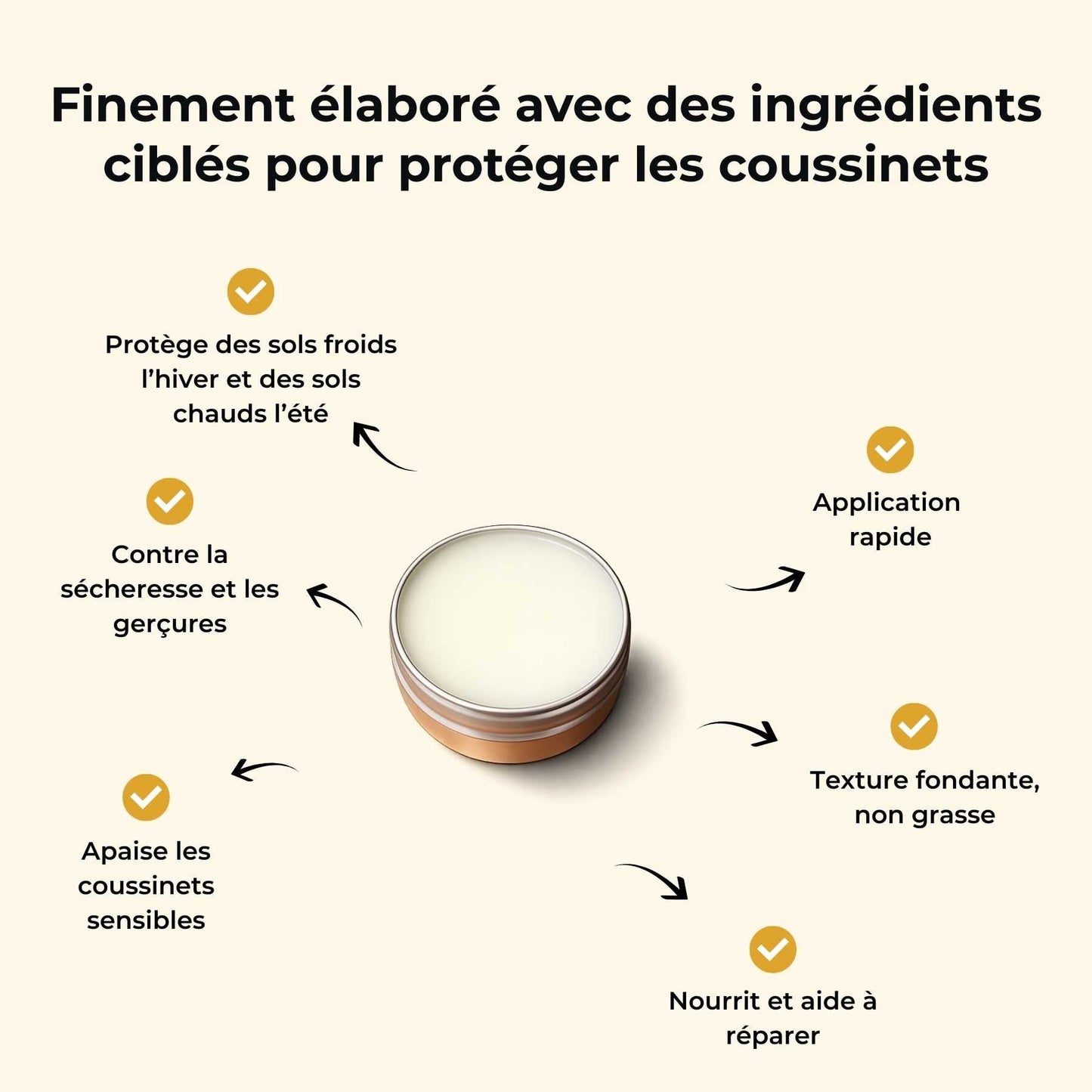Baume coussinets réparateur