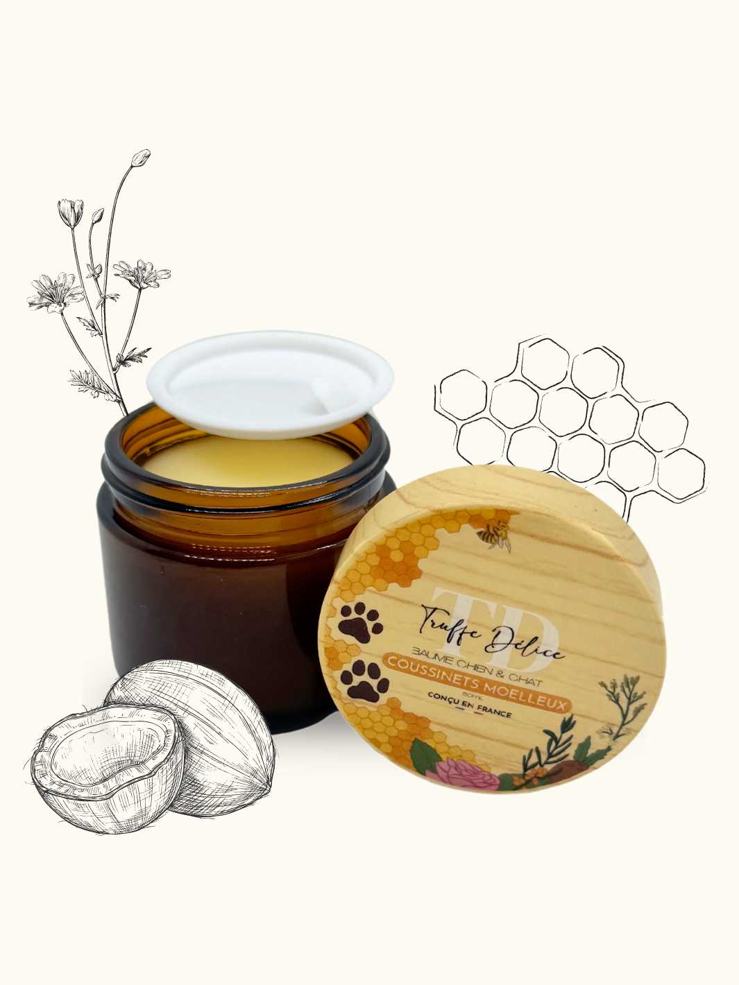 Baume coussinets moelleux - #friandise_naturelle_pour_chien# - Truffe delice