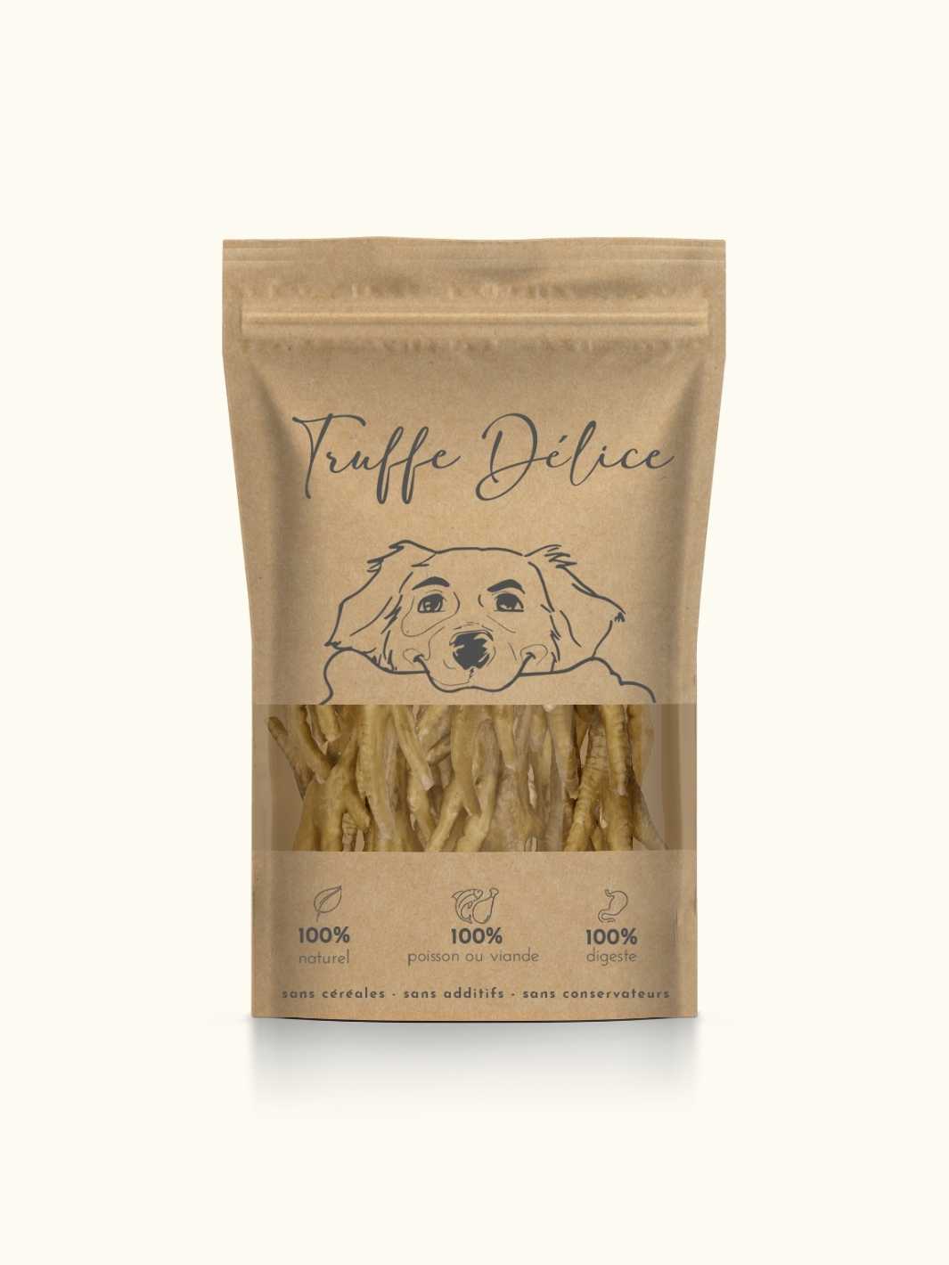 Pattes de poulet séchées - #friandise_naturelle_pour_chien# - Truffe delice