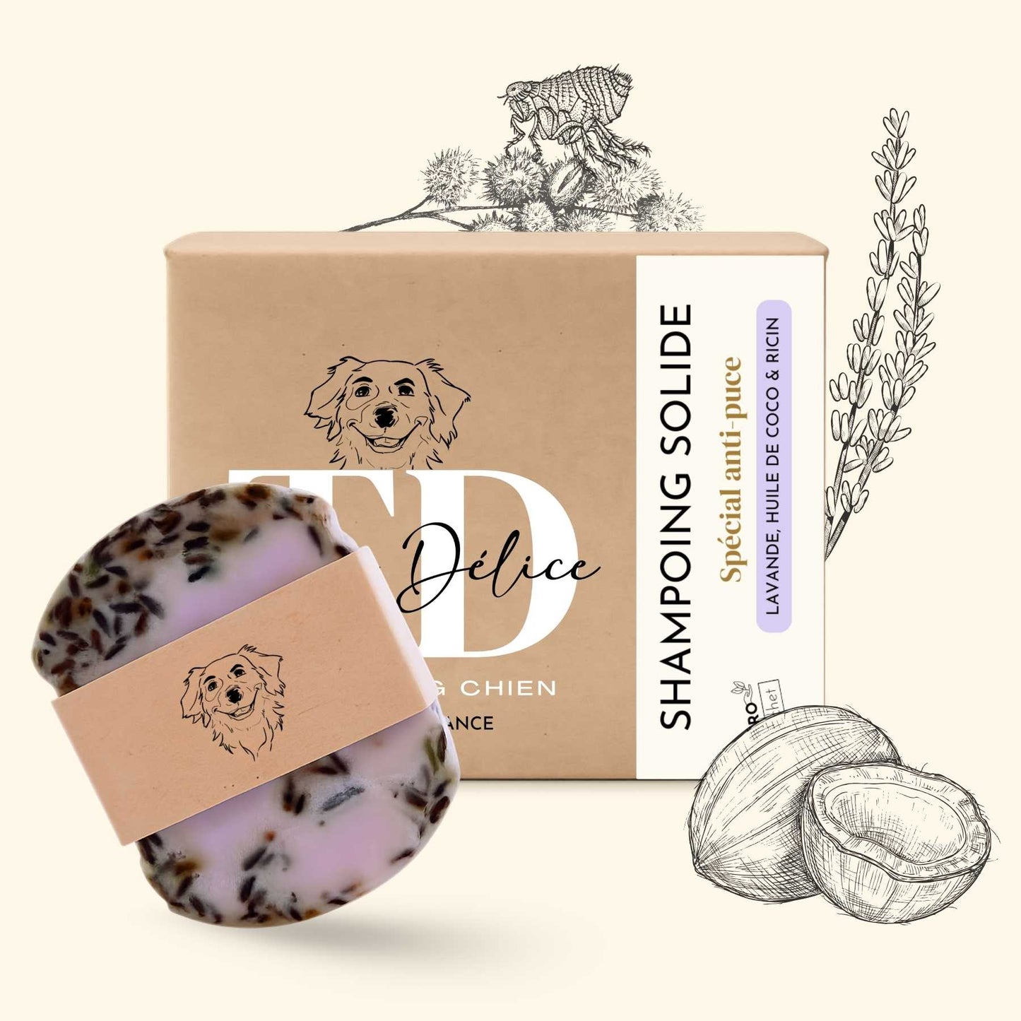 Shampoing anti puce chien