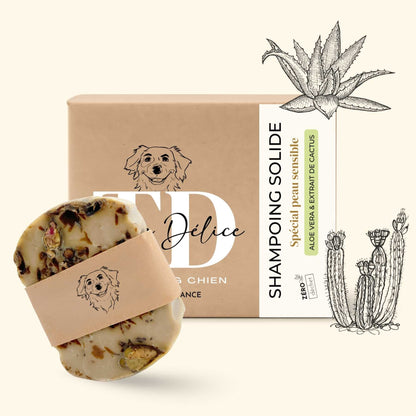Shampoing peau sensible chien