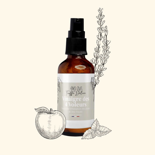 Vinaigre des 4 voleurs - Antiparasitaire chien