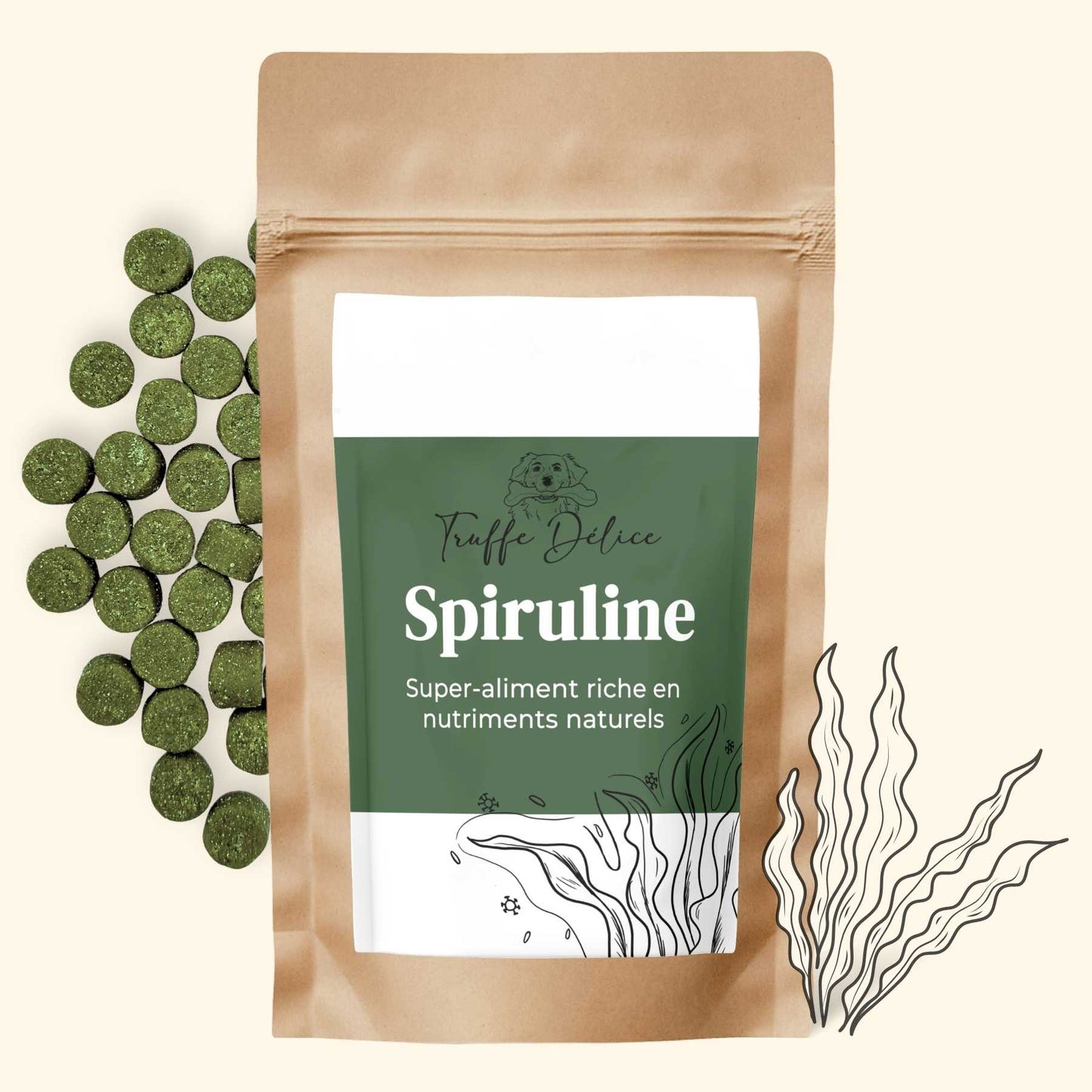 Spiruline chien