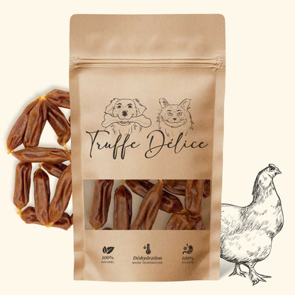 Saucisse chien poulet