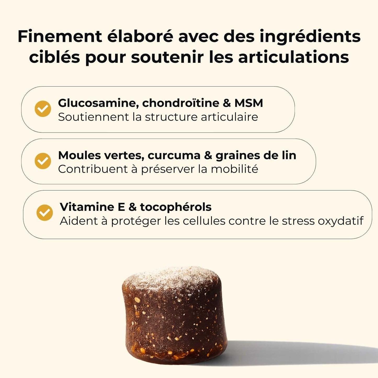 Complément alimentaire chien articulation