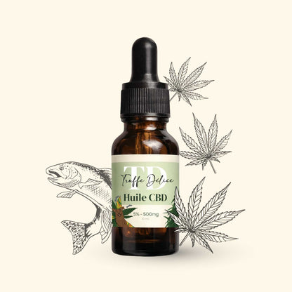 Huile CBD chien