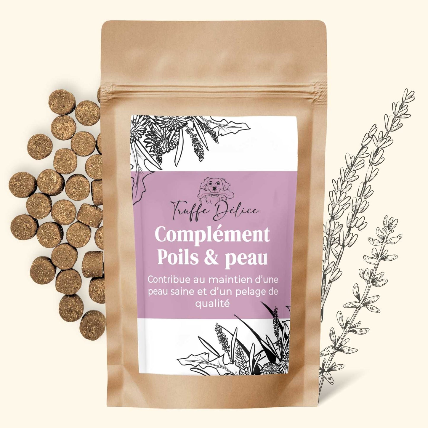 Complement alimentaire poil chien