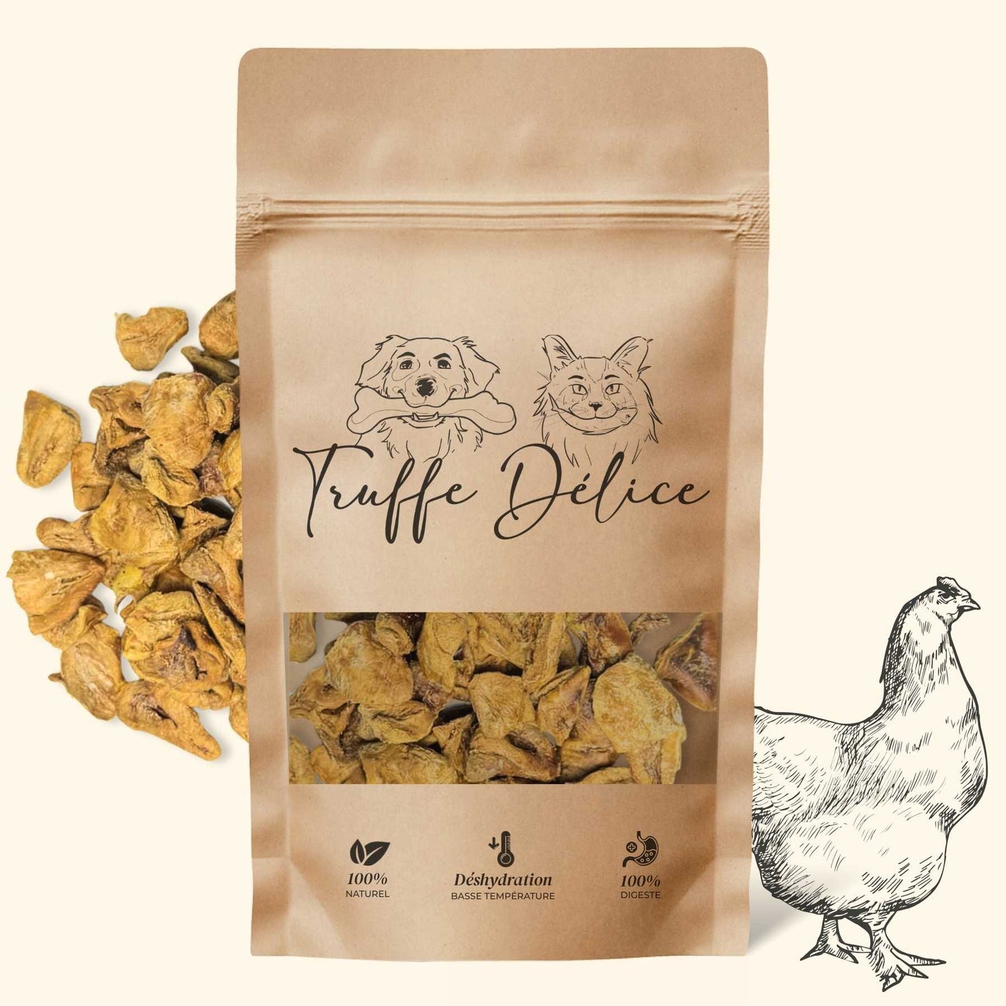 Friandises coeur de poulet