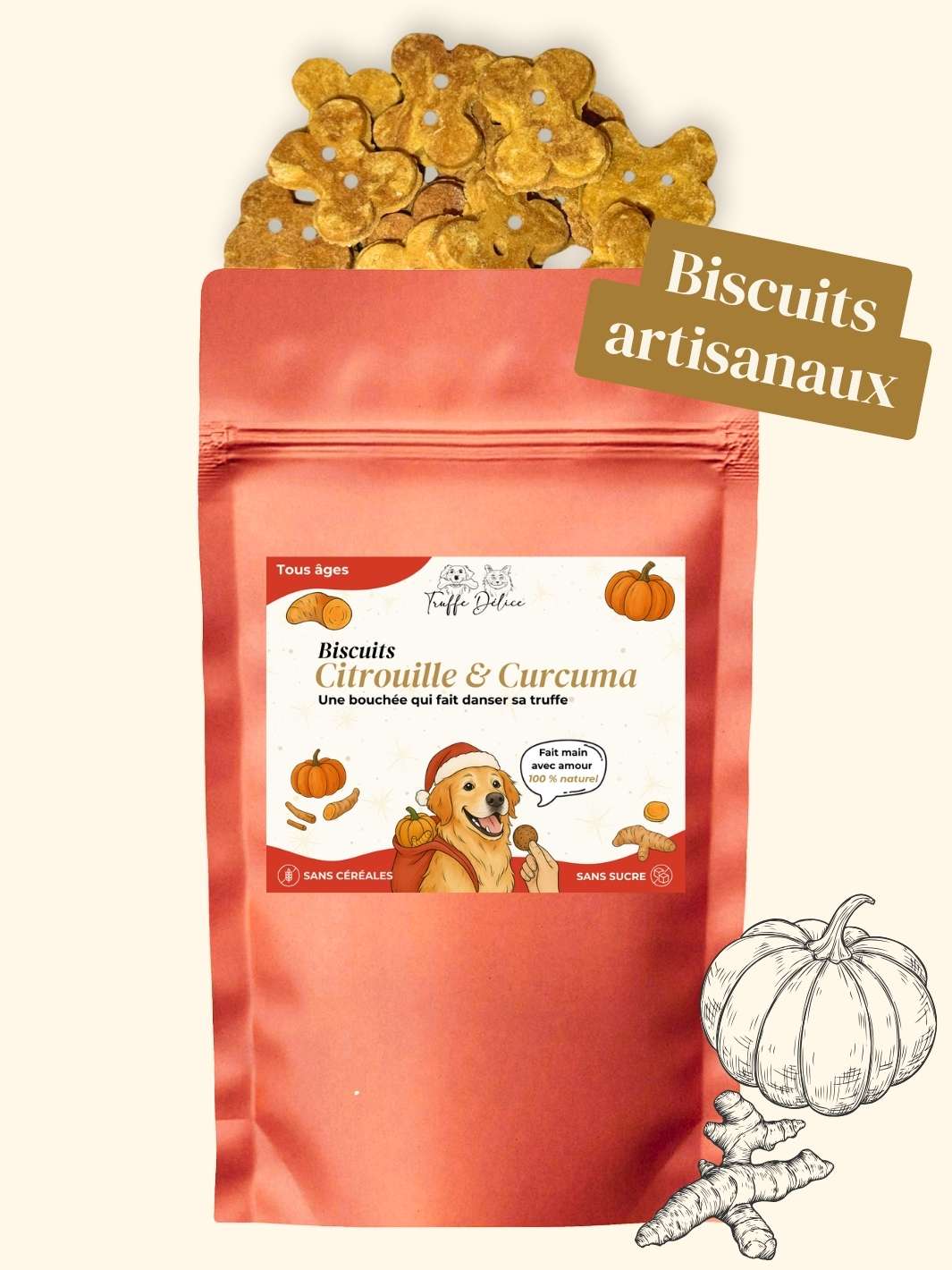 Biscuits citrouille & curcuma