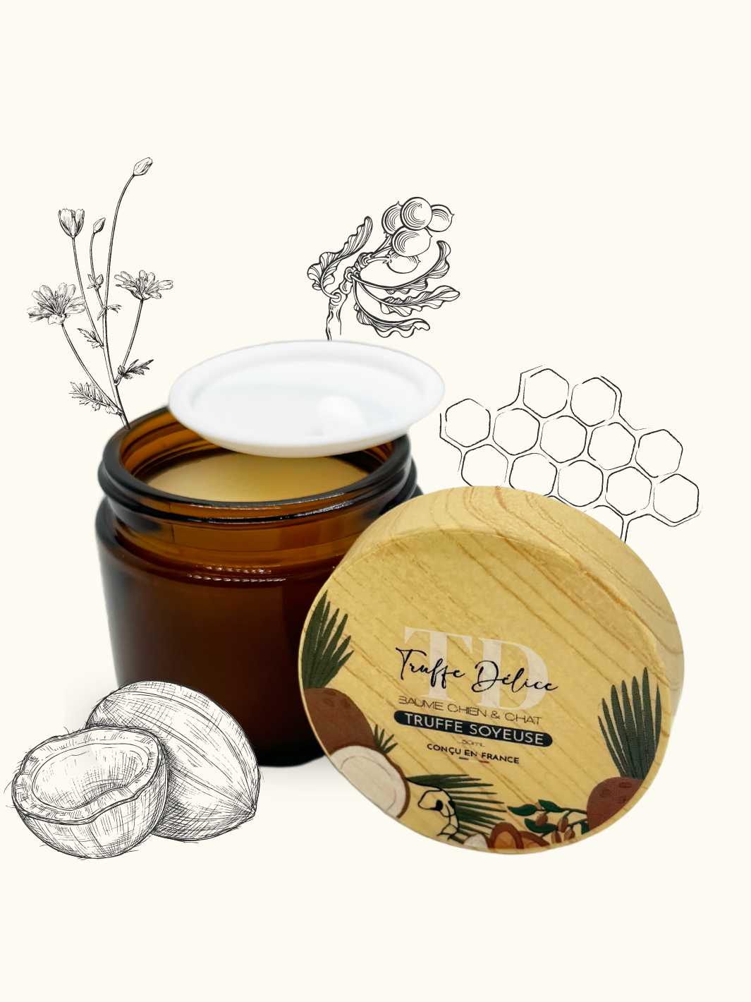 Baume truffe soyeuse - #friandise_naturelle_pour_chien# - Truffe delice