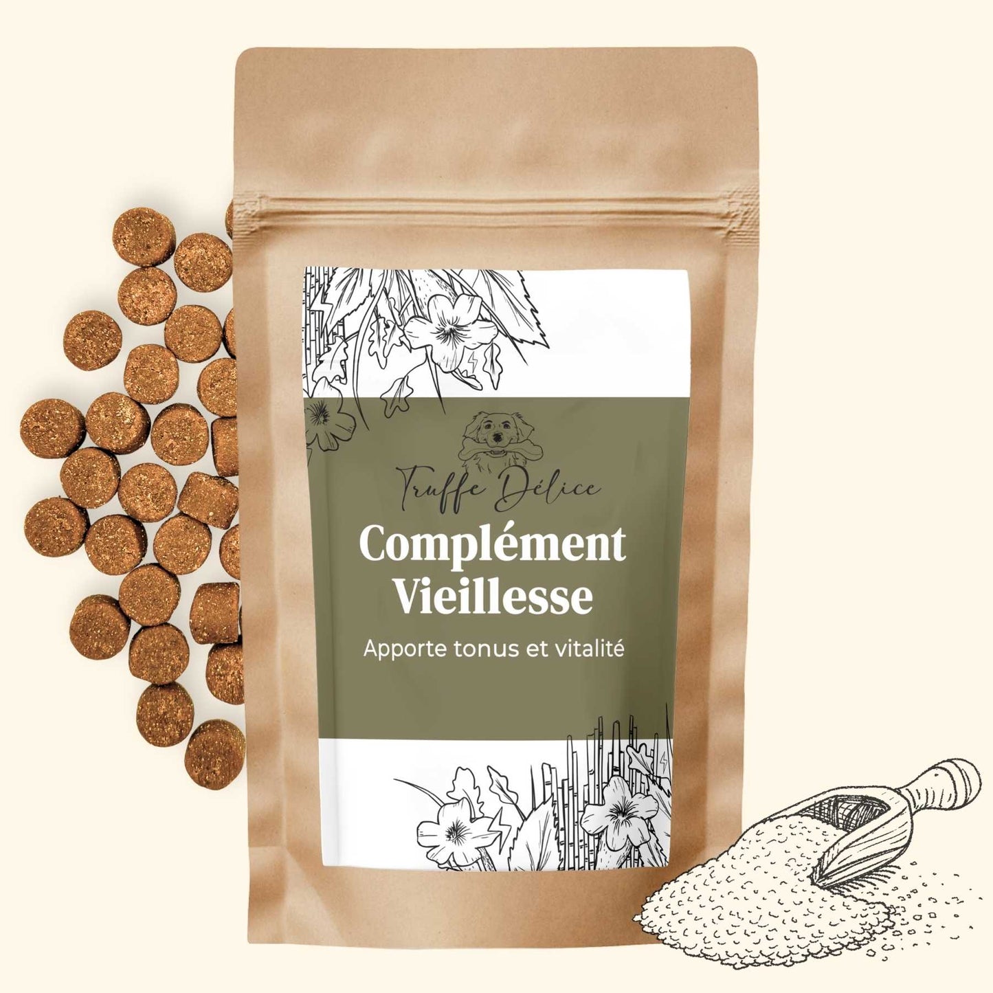 Complément vieillesse chien