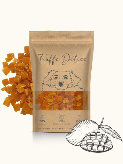 Cubes de mangue - #friandise_naturelle_pour_chien# - Truffe delice
