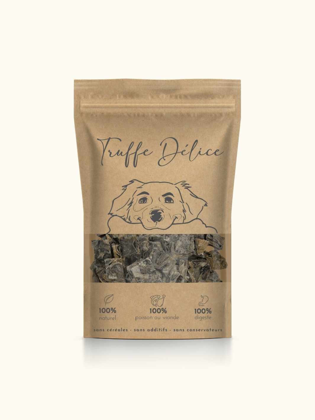 Cubes de poisson (Morue) - #friandise_naturelle_pour_chien# - Truffe delice