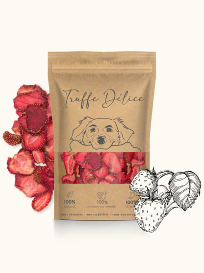 Friandises de fraise - #friandise_naturelle_pour_chien# - Truffe delice