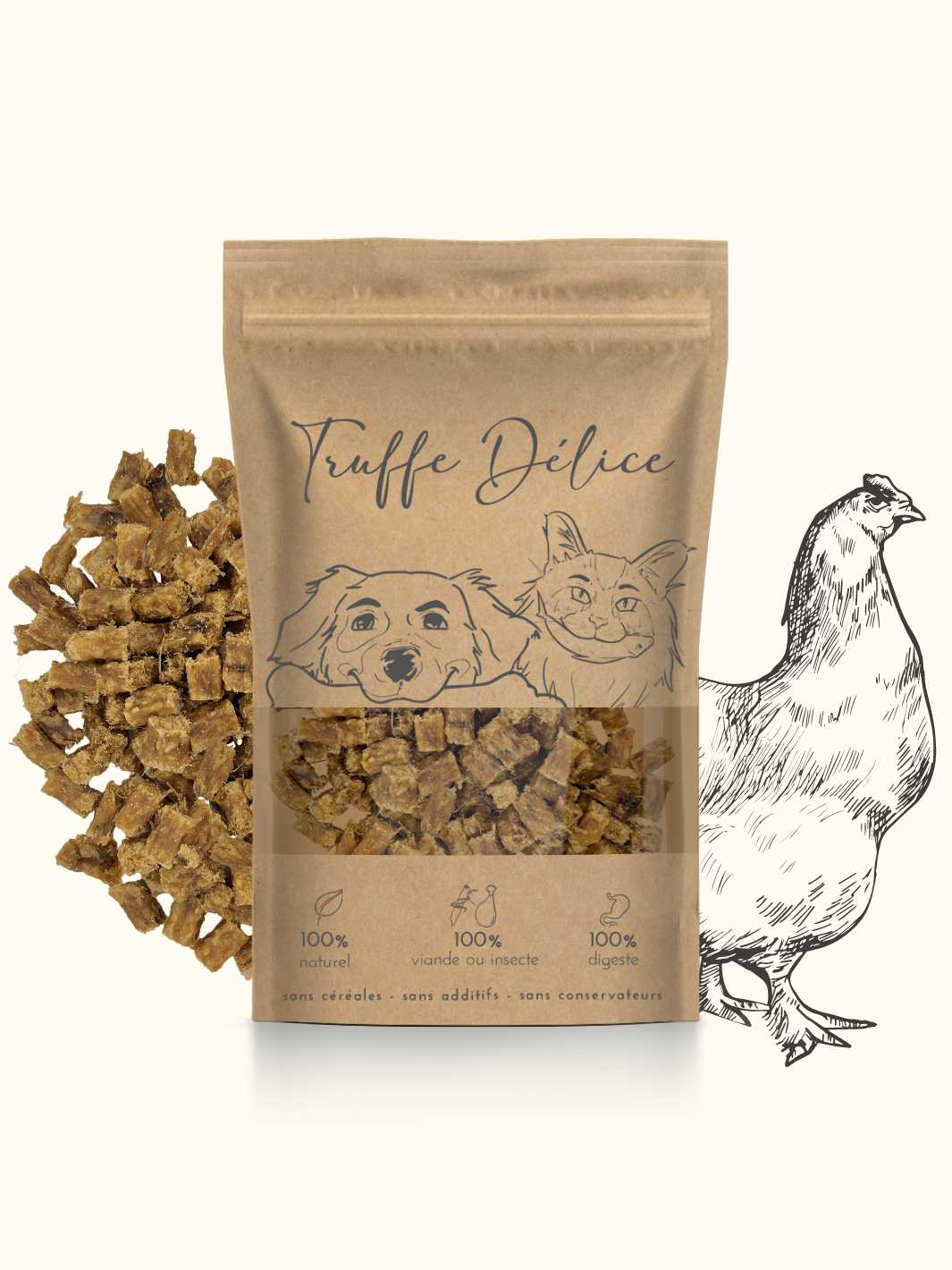 Friandises de poulet - #friandise_naturelle_pour_chien# - Truffe delice