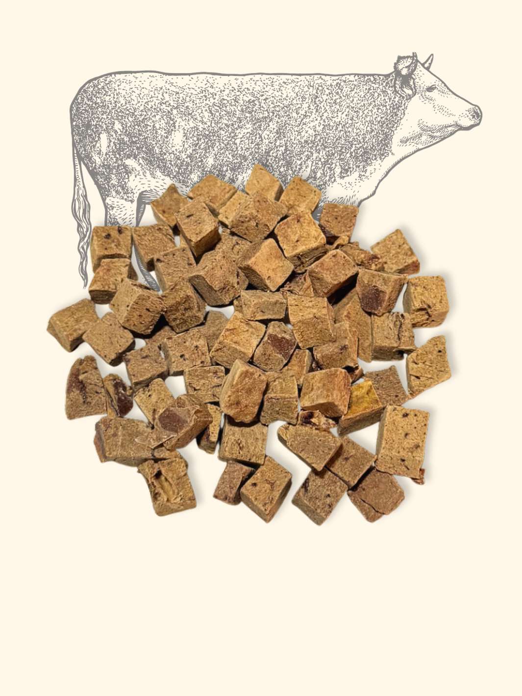 Friandises de boeuf lyophilisées