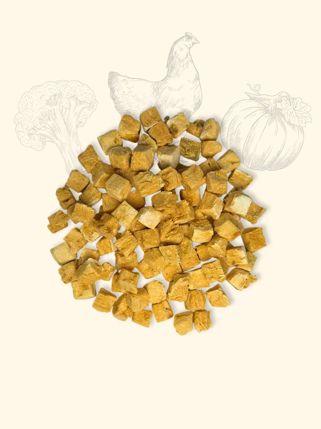 Friandises poulet brocoli & potiron