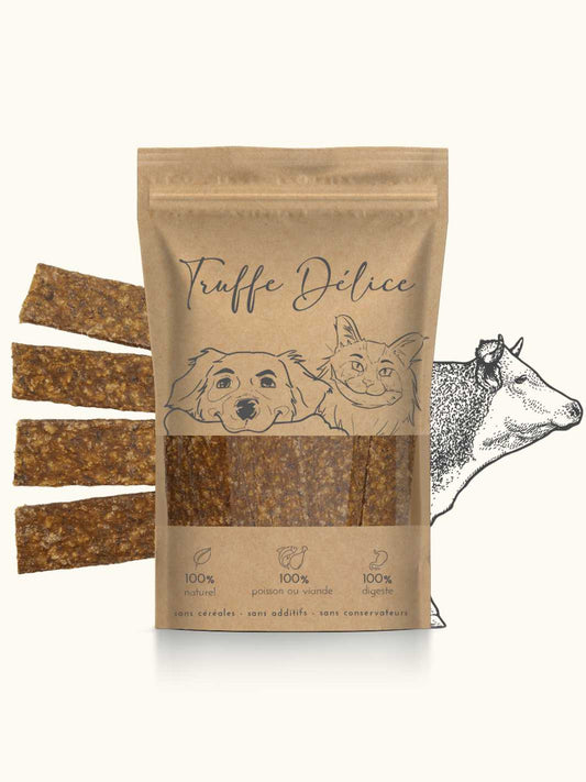 Lamelles de bœuf - #friandise_naturelle_pour_chien# - Truffe delice