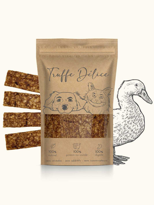 Lamelles de canard - #friandise_naturelle_pour_chien# - Truffe delice