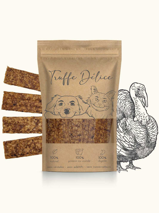 Lamelles de dinde - #friandise_naturelle_pour_chien# - Truffe delice
