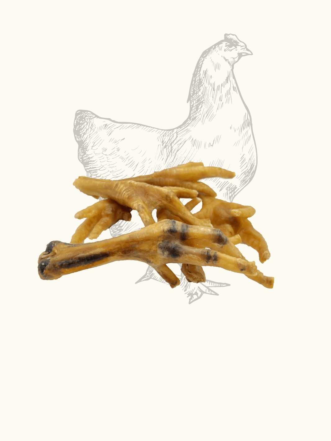 Pattes de poulet séchées - #friandise_naturelle_pour_chien# - Truffe delice