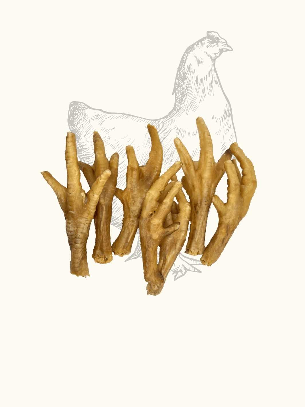 Pattes de poulet séchées - #friandise_naturelle_pour_chien# - Truffe delice