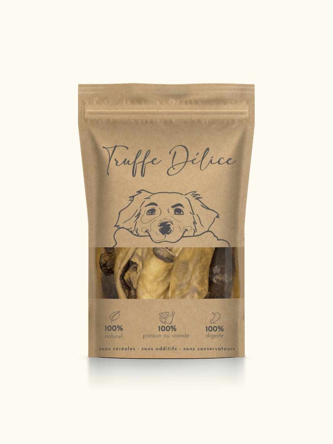 Peaux de cerf 15cm - #friandise_naturelle_pour_chien# - Truffe delice